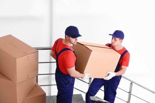Secure document storage facility in Kew with organized archive boxes