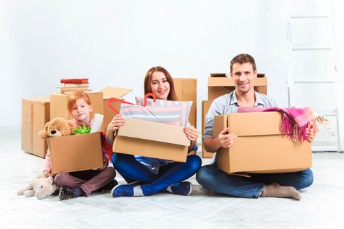 Organised storage space in Kew for furniture and boxes