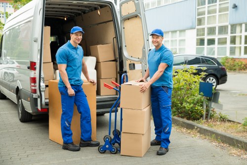 Organized belongings ready for secure storage in Kew